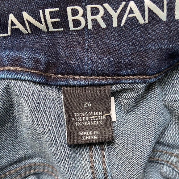 Lane Bryant Boot Cut Jeans Size 26 Cropped Raw Hem Mid Rise Stretch Color Blue - Picture 9 of 9